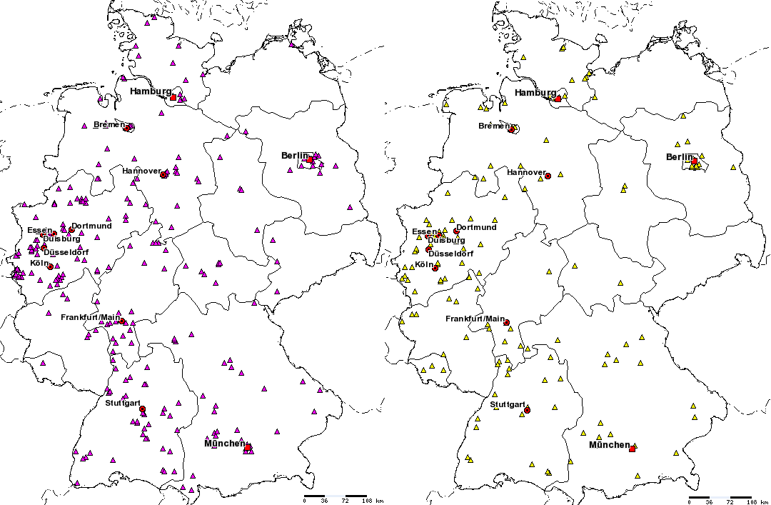 Cases of serogroup B and C respectiveley in Germany